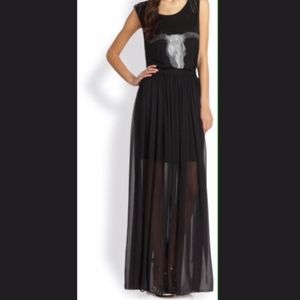 ALICE + OLIVIA Sheer Maxi Skirt